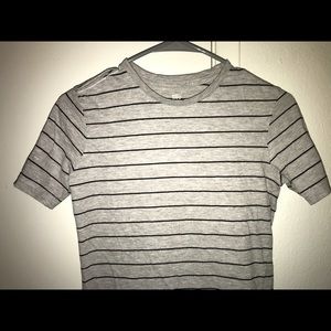 H&M Grey T-shirt with Black Stripes